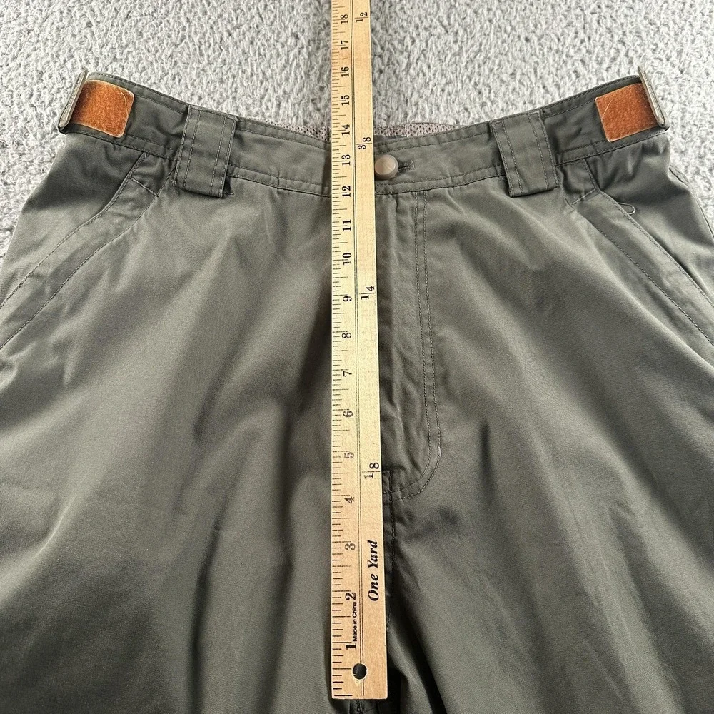 Vintage Rusty Tech Pants Mens 34(32 Fit) Green‎ Baggy Parachute Y2K Wide Leg